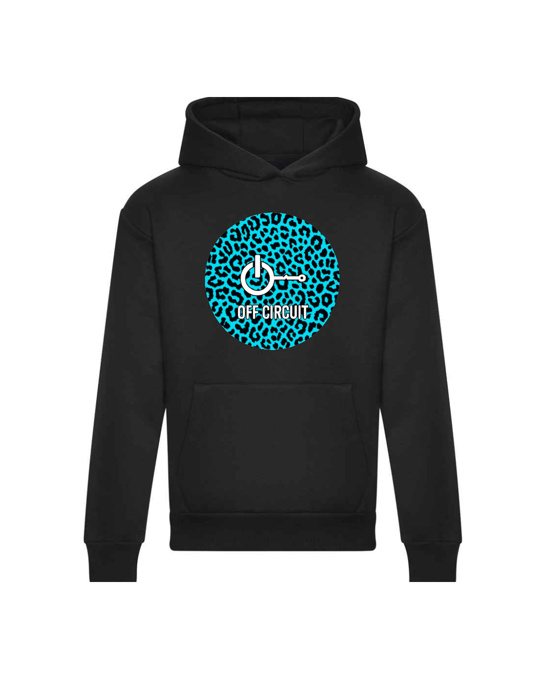 Off Circuit Blue Leopard Print Hoody