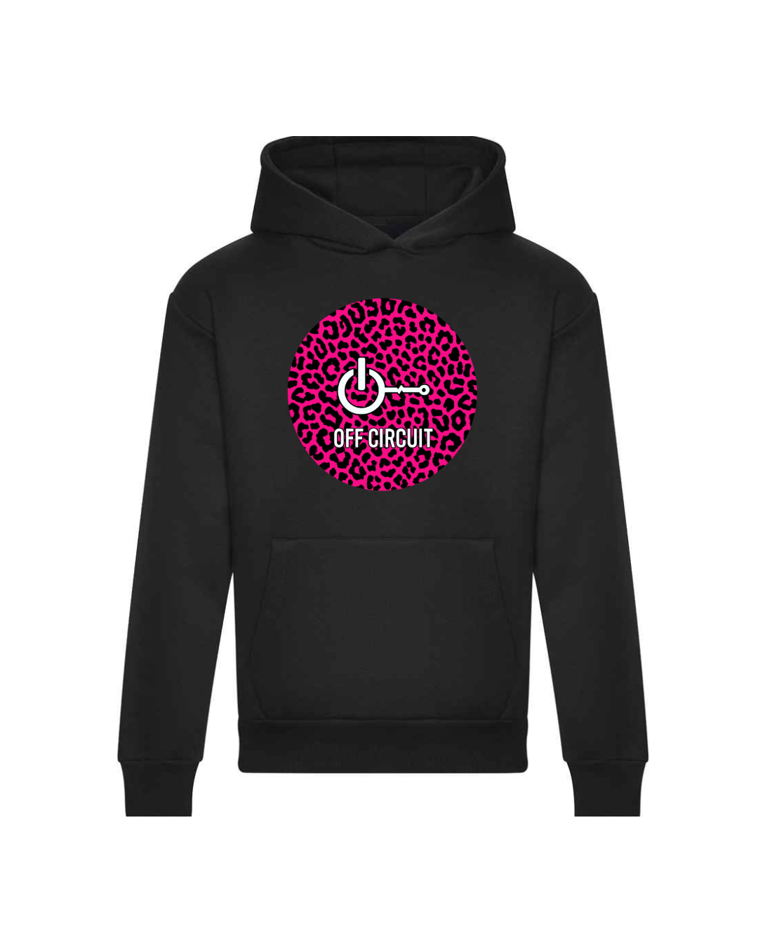 Off Circuit Pink Leopard Print Hoody