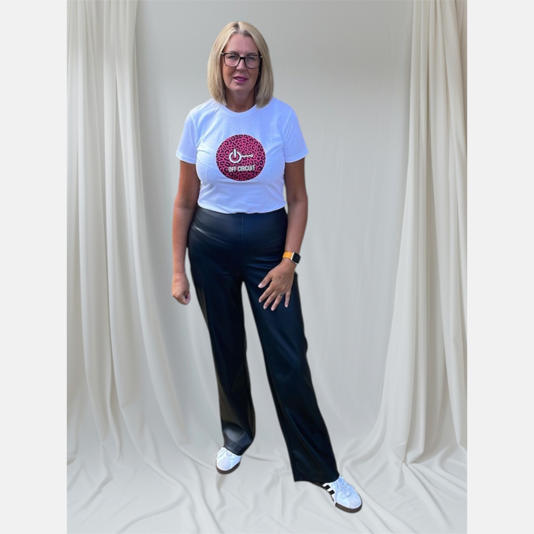 Off Circuit Pink Leopard T - Ladies