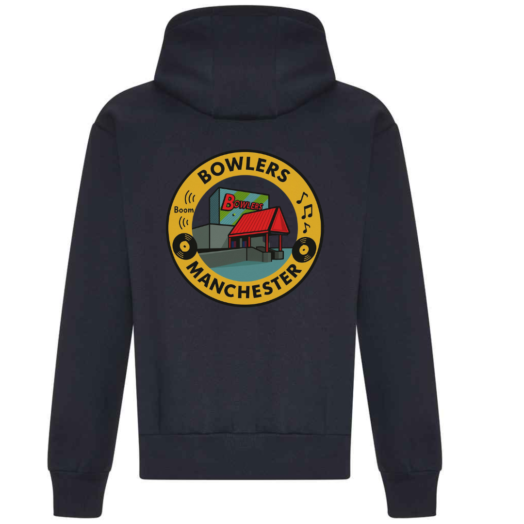 Off Circuit Bowlers Hoody (print on back)